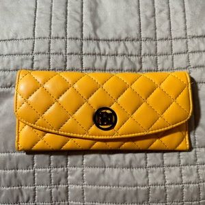 Badgley Mischka Yellow Wallet